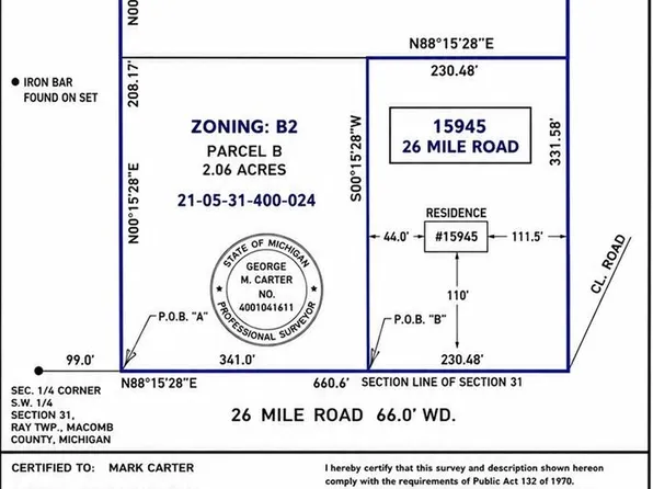 000-26 Mile Rd, Ray, MI 48096