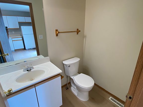 1/2 bath off kitchen