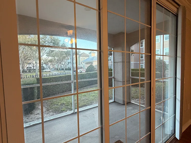 A screened patio perfect for morning coffee or evening relaxation.