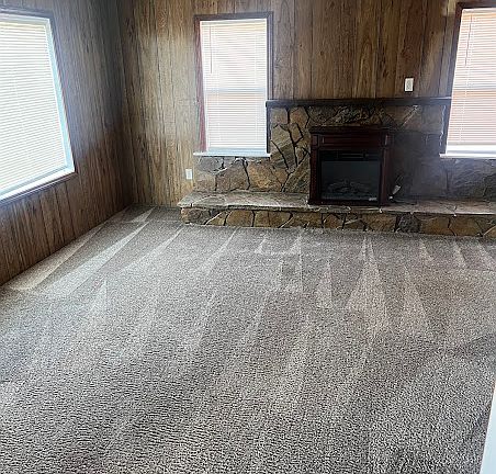 LIVING ROOM WITH ELECTRIC FIREPLACE
