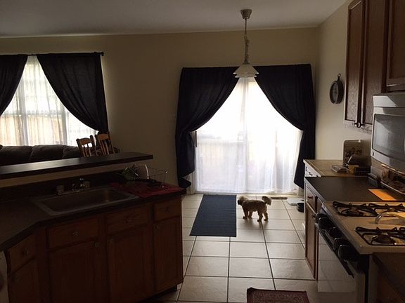 kitchen looking out to deck