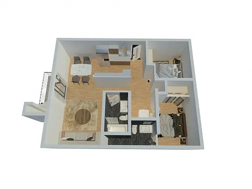 Floor plan 2X2