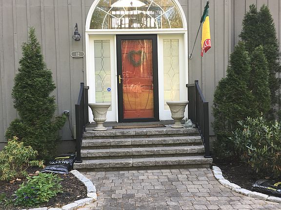 New stone front steps