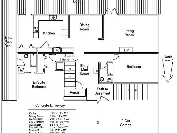 Main Level Floor Plan