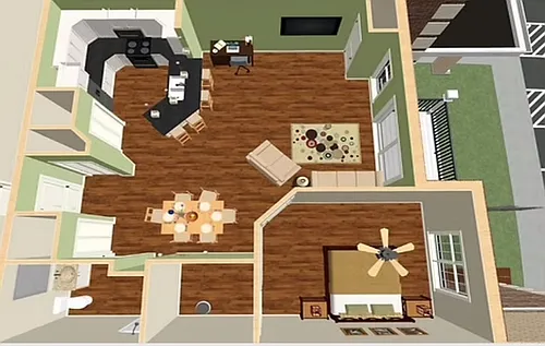 Floor plan 1 Bedroom 1 Bathroom