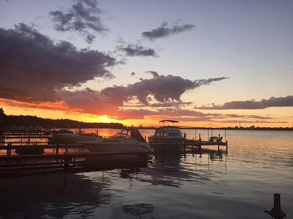 sunset at the park on the river