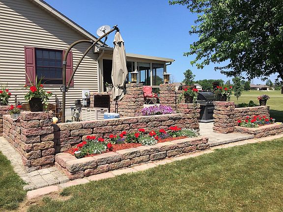 Beautiful layered patio