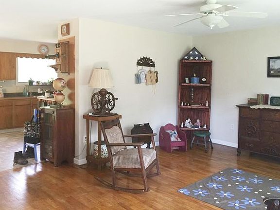 Hardwood flooring in the living room.