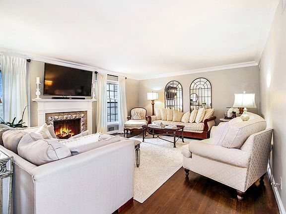 Living room with fireplace