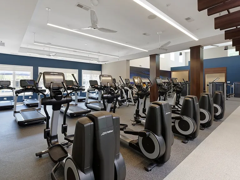 Fitness Center with cardio equipment