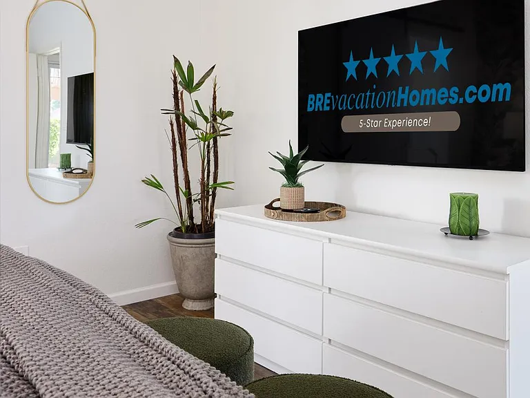 Master Bedroom 2 of 3: New Smart TV + Cable