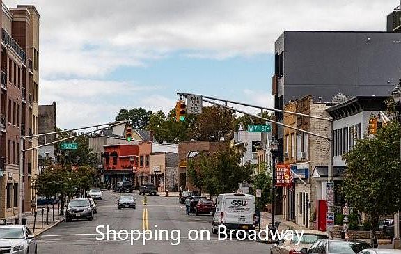 Broadway dining/shopping, 2 minutes away.