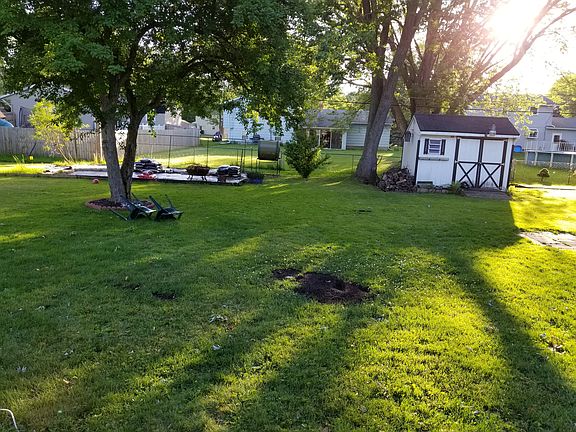 Looking out from sunroom 