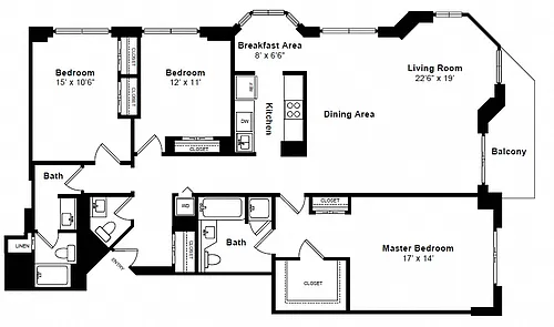 Floor plan New Yorker