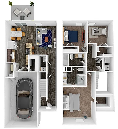 Floor plan Townhome | C1