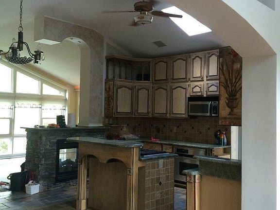 kitchen view from dining room