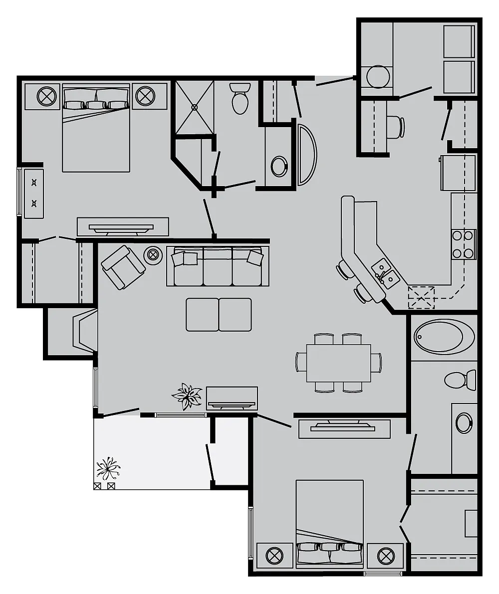 Floor plan B3