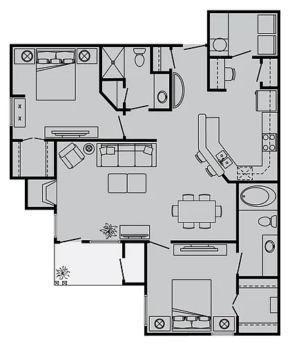Floor plan B3