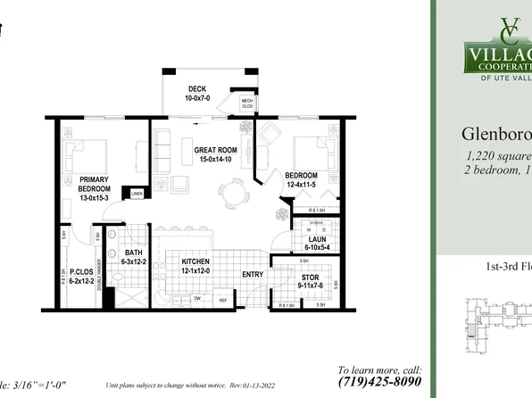 Glenborough Plan, Village Cooperative of Ute Valley (Active Adults 55+)