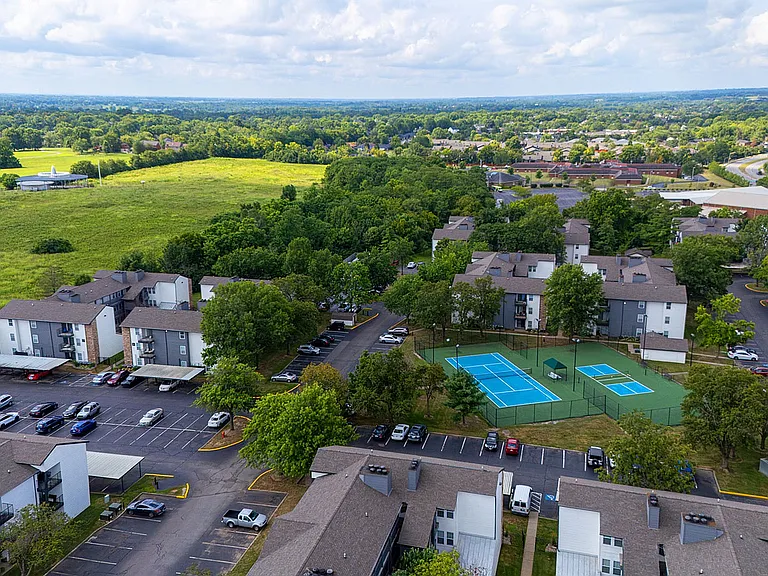 Aerial view of the community