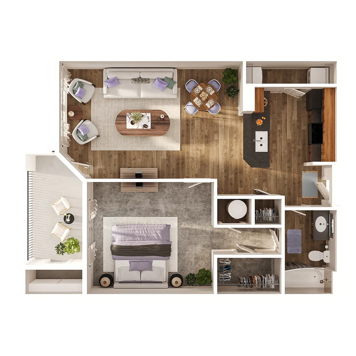 Floor plan A1 - Bayou