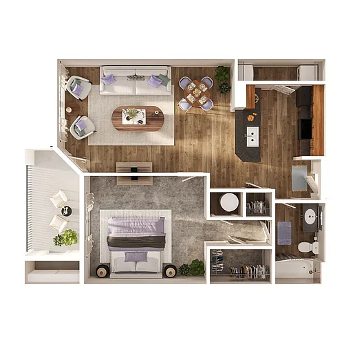Floor plan A1 - Bayou
