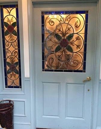 Stain glass Foyer.