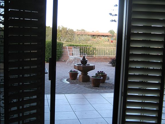 Fountain and shutters