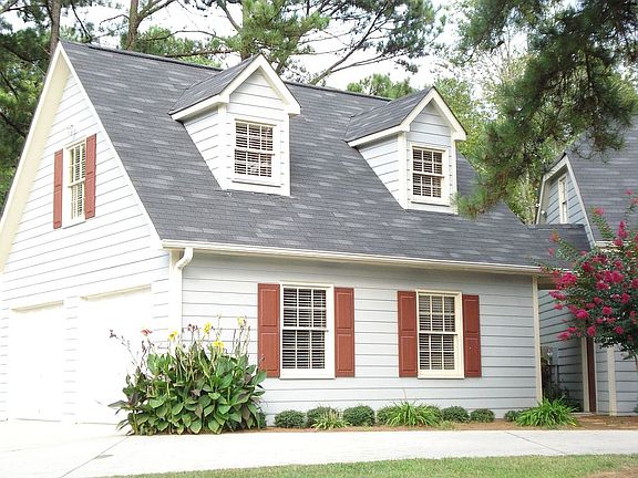 Detatched 2 car garage with extra storage.