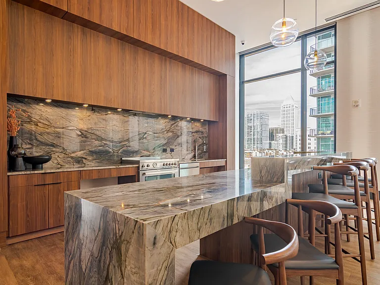 Community Demo Kitchen at 903 Peachtree Apartments in Atlanta, GA 30309