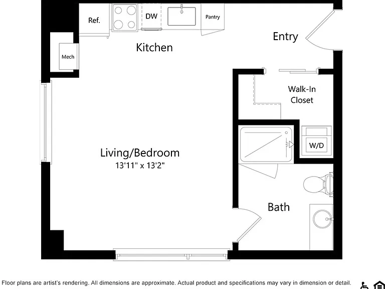 S8 | Studio | 444 SF S8 | Studio | 444 SF