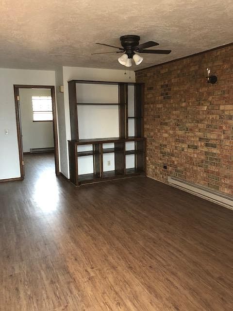 Living room with built ins