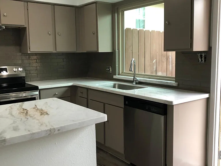 Kitchen with new appliances -