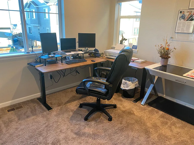 Dedicated office with mountain views