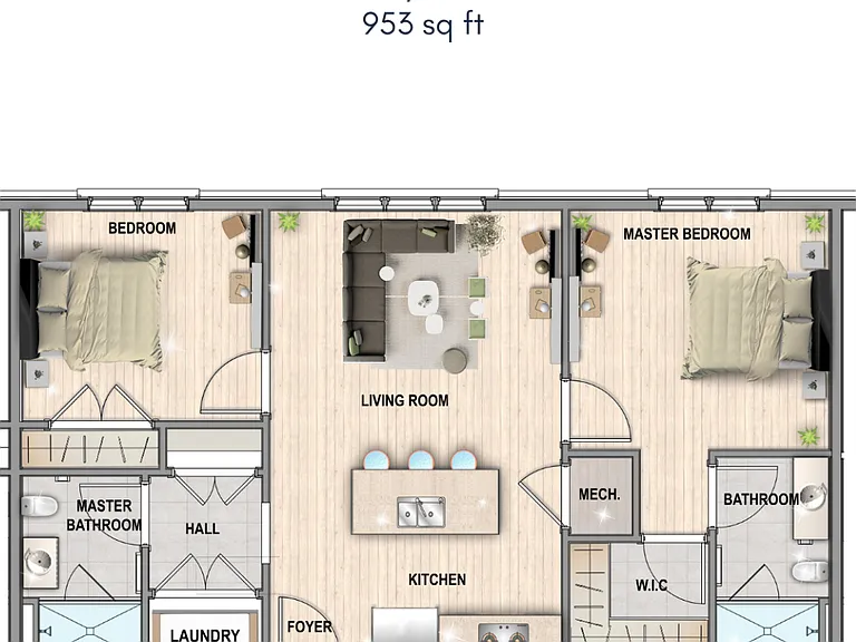 Unit 206 Floor Plan