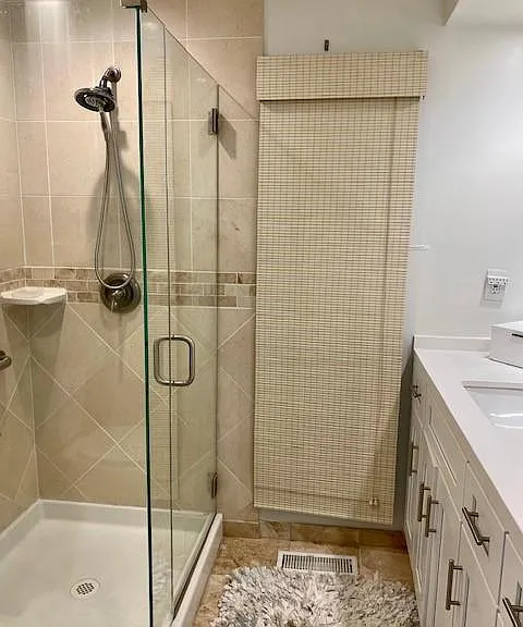 New bathroom with Euro glass shower