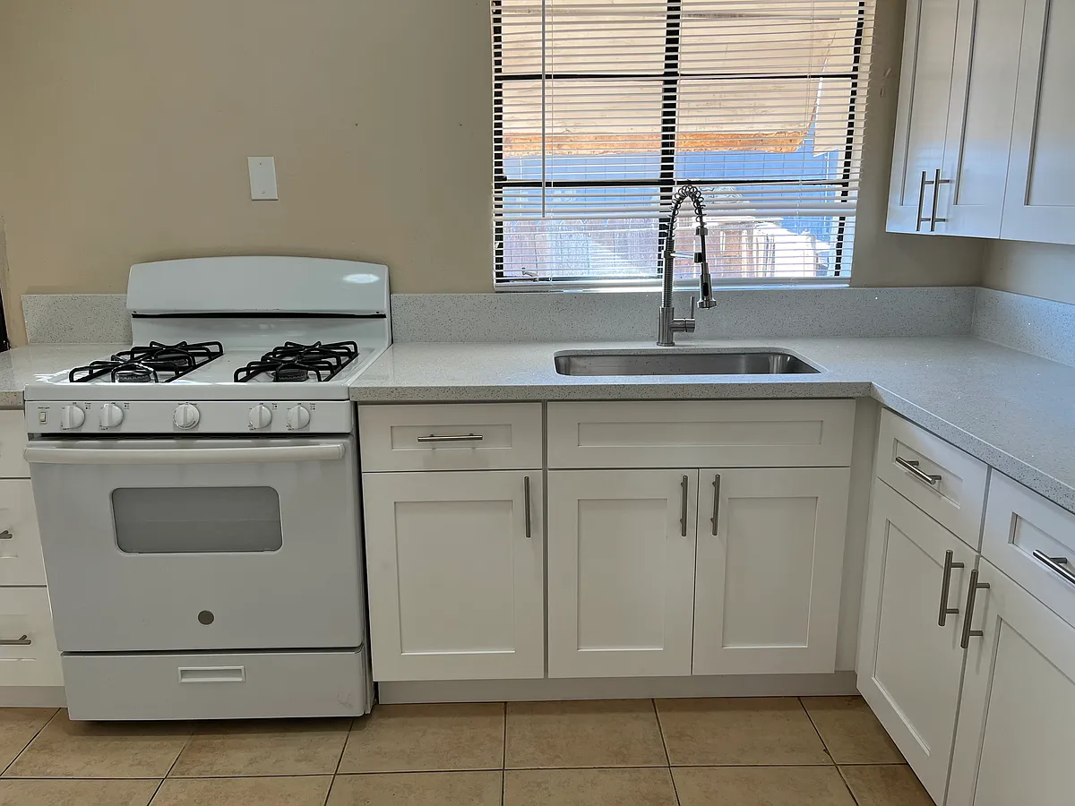 kitchen view from hall - 66435 Acoma Ave #2