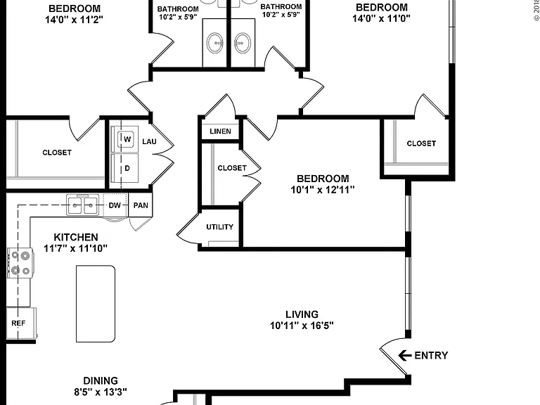C1 Floor plan W Dimensions C1 Floor plan W Dimensions