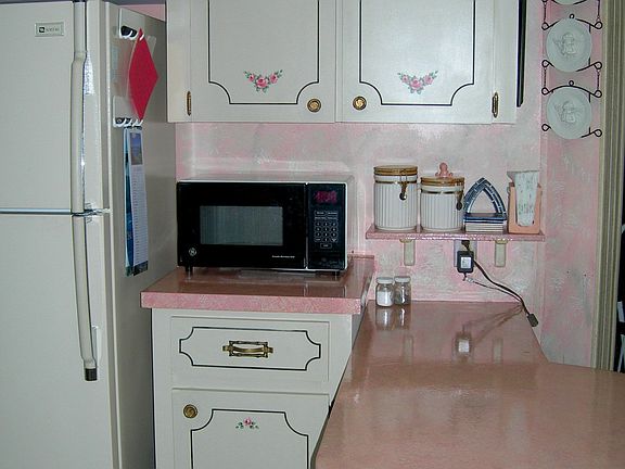 Regrigerator and Microwave.