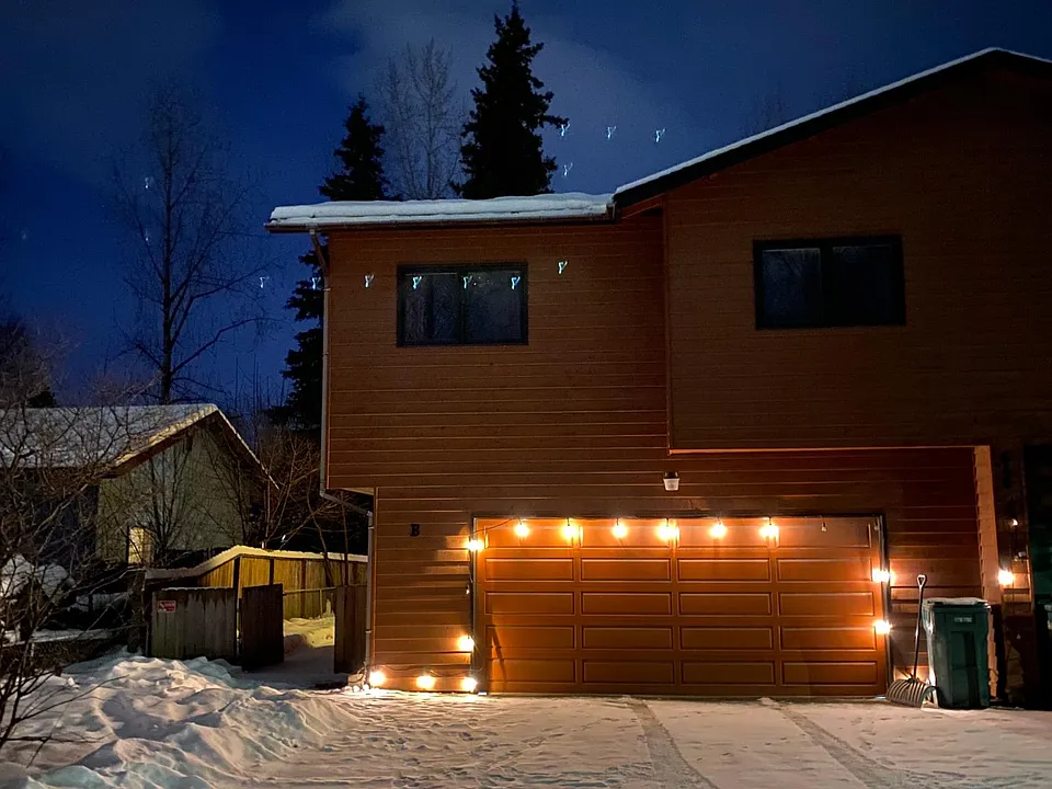 Winter driveway.