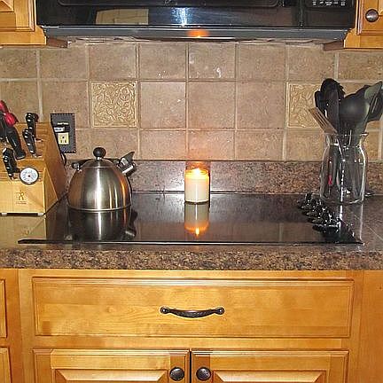 Stove top & built in microwave