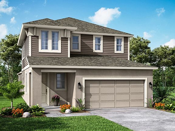 Sandhill Coastal elevation A available only at BridgeWater in Lakeland FL by William Ryan Homes Tamp