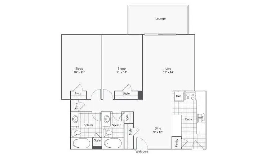 Floor plan White Oak