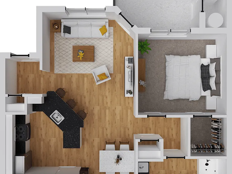 744 square foot, one bedroom, one bath apartment home 744 square foot, one bedroom, one bath apartment home