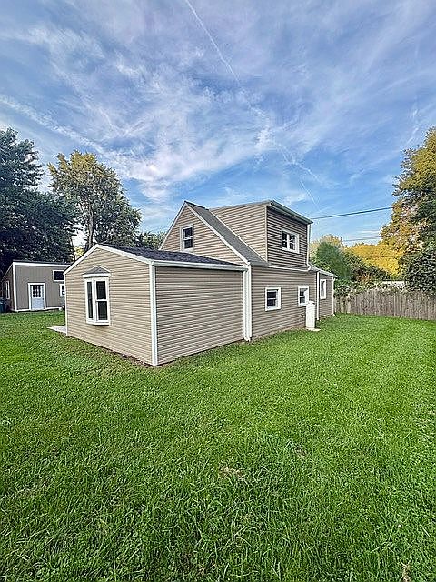 Right side of house.