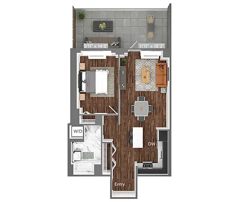 Floor plan A9-215-749sq-terrance