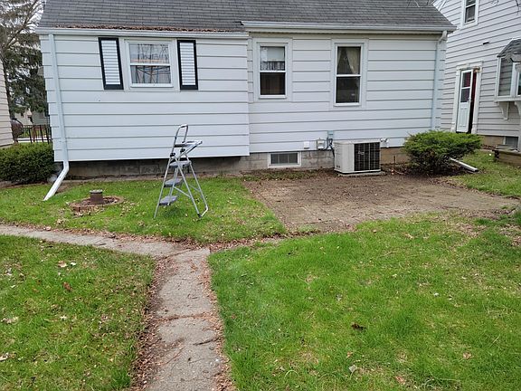 Back yard with patio