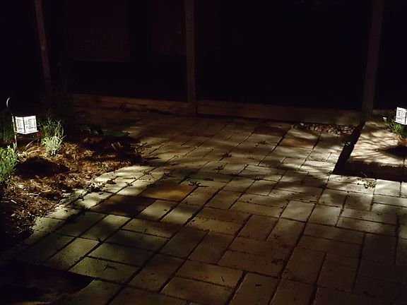 lighting on patio