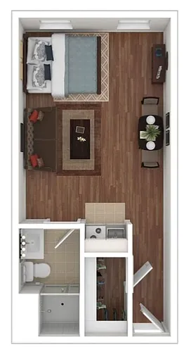 Floor plan Shaker Micro Suite