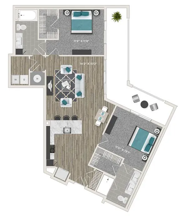 Floor plan 2E